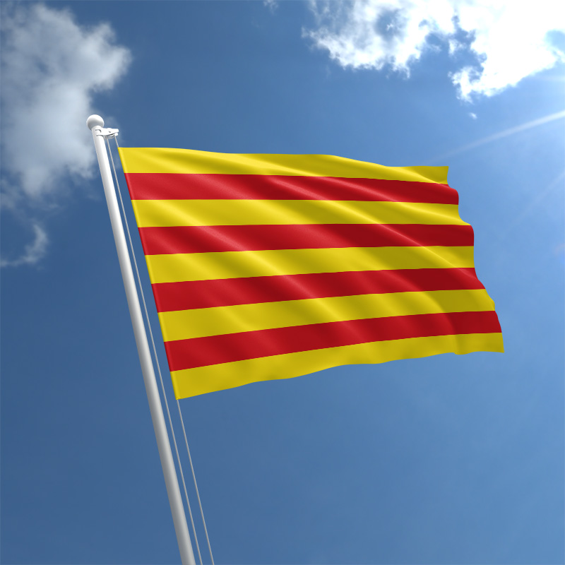  Trade Winds 3x5 Catalonian (Star) Flag Catalonia Catalan  Barcelona Spain Spanish La Senyera Fade Resistant Premium : Patio, Lawn &  Garden