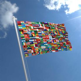  World Flag 195 Countries 5Ft X 3Ft