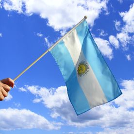 Argentina Hand Waving Flag