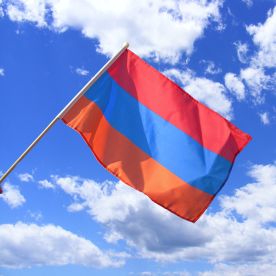 Armenia Hand Waving Flag