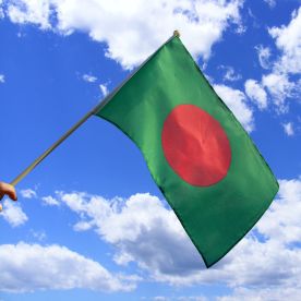 Bangladesh Hand Waving Flag