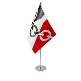 Black Country table flag satin