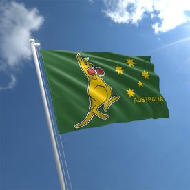 Boxing Kangaroo Flag 3Ft X 2Ft