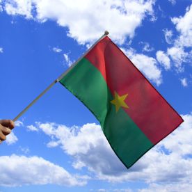 Burkina Faso Hand Waving Flag