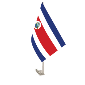 Costa Rica Car Flag
