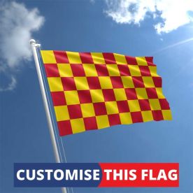 Custom Red & Yellow Chequered Flag