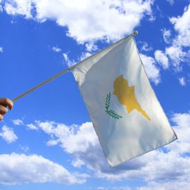 Cyprus Hand Waving Flag