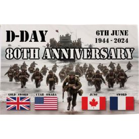 Giant D Day flag