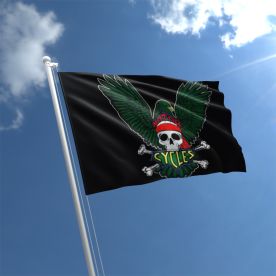 Eagle With Skull Flag