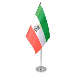 Equatorial Guinea table flag satin
