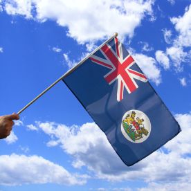 Hong Kong Colonial Hand Waving Flag