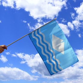 Isle Of Wight Hand Waving Flag