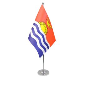 Kiribati table flag satin