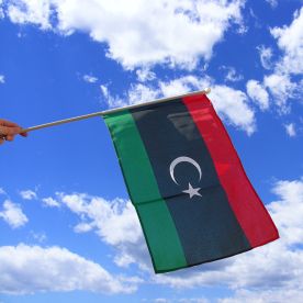 Libya Hand Waving Flag