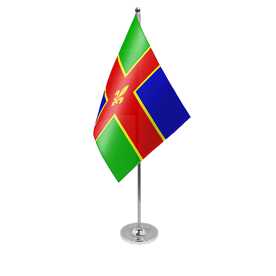 Lincolnshire table flag satin