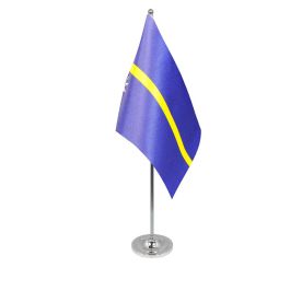 Nauru table flag satin