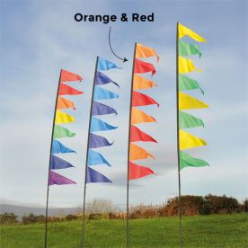 Festival Banner Kits - 3.4m - Orange/Red