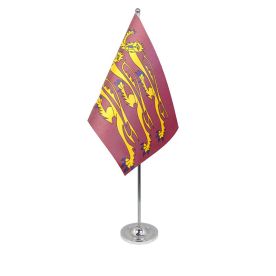 Richard the lionheart table flag satin