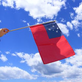 Samoa Hand Waving Flag