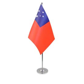 Samoa table flag satin