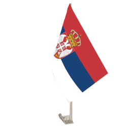 Serbia Car Flag