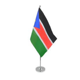 South Sudan satin table flag