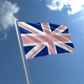 Union Jack Pink Blue Flag