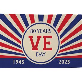 VE Day Retro flag 8ft x 5ft