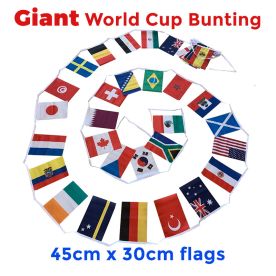 Giant World Cup 2026 bunting