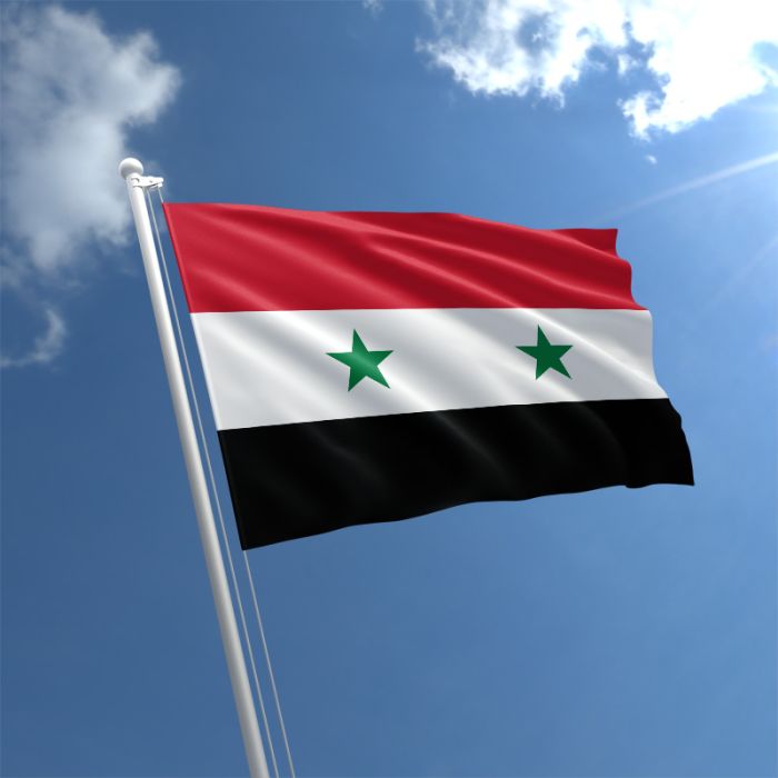 Amall Syria Flag, 3 x 2 ft Syrian Flag