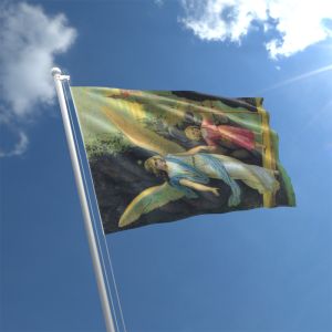 Angel With Girl Flag