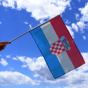 Croatia Hand Waving Flag
