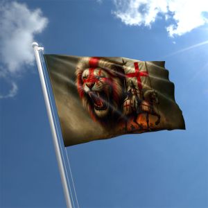 England Patriot with Lion flag 5ft x 3ft