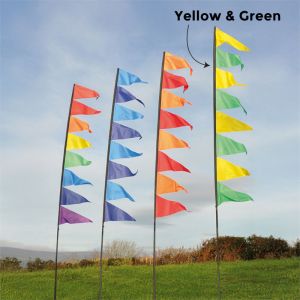 Festival Banner Kits - 3.4m - Yellwo/Green