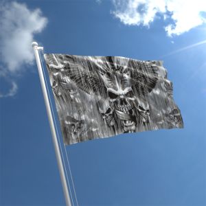 Skull With Sword Flag