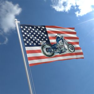 USA Motorcycle Flag