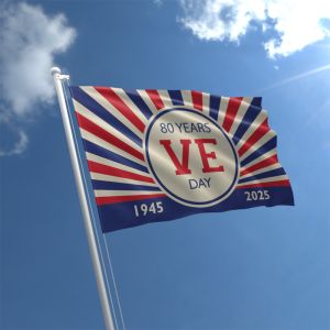 VE Day Retro flag 5ft x 3ft