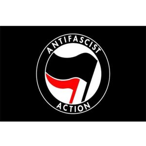 Anti Fascist Action Flag 8ft x 5ft