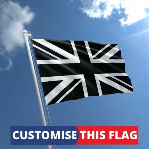 Custom Black Union Jack Flag