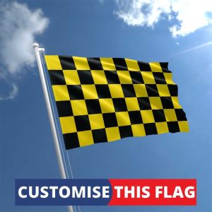 Custom Black & Yellow Chequered Flag