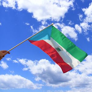 Equatorial Guinea Hand Waving Flag
