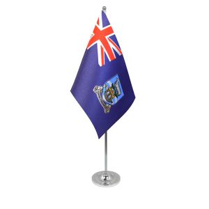Falkland Islands table flag satin