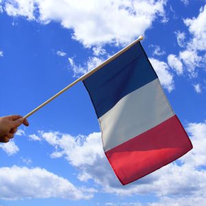 France Hand Waving Flag