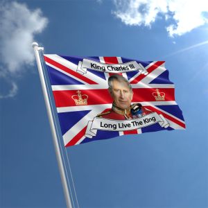 King Charles III Flag 5ft x 3ft