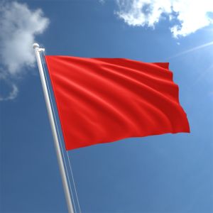 Plain Red Flag - Nylon