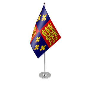 Royal banner 16th century table flag satin