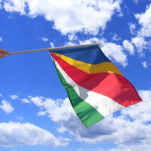 Seychelles Hand Waving Flag
