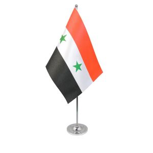 Syria table flag satin
