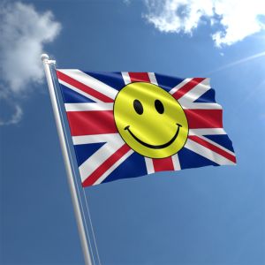 Union Jack Smiley Face Flag