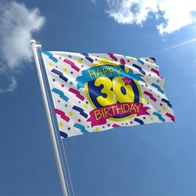 30th Birthday Flag